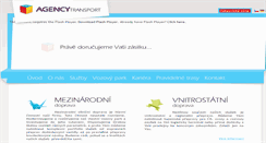 Desktop Screenshot of agencytransport.cz