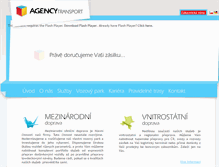 Tablet Screenshot of agencytransport.cz